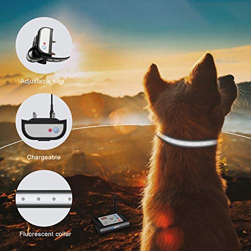 KAROTEZH Electric Fence for Dogs Collars, Wireless Electric Dog Fence