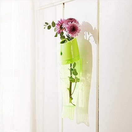Amazon Com F Yiool 3 Colors Fish Shaped Vase Vases Decorative