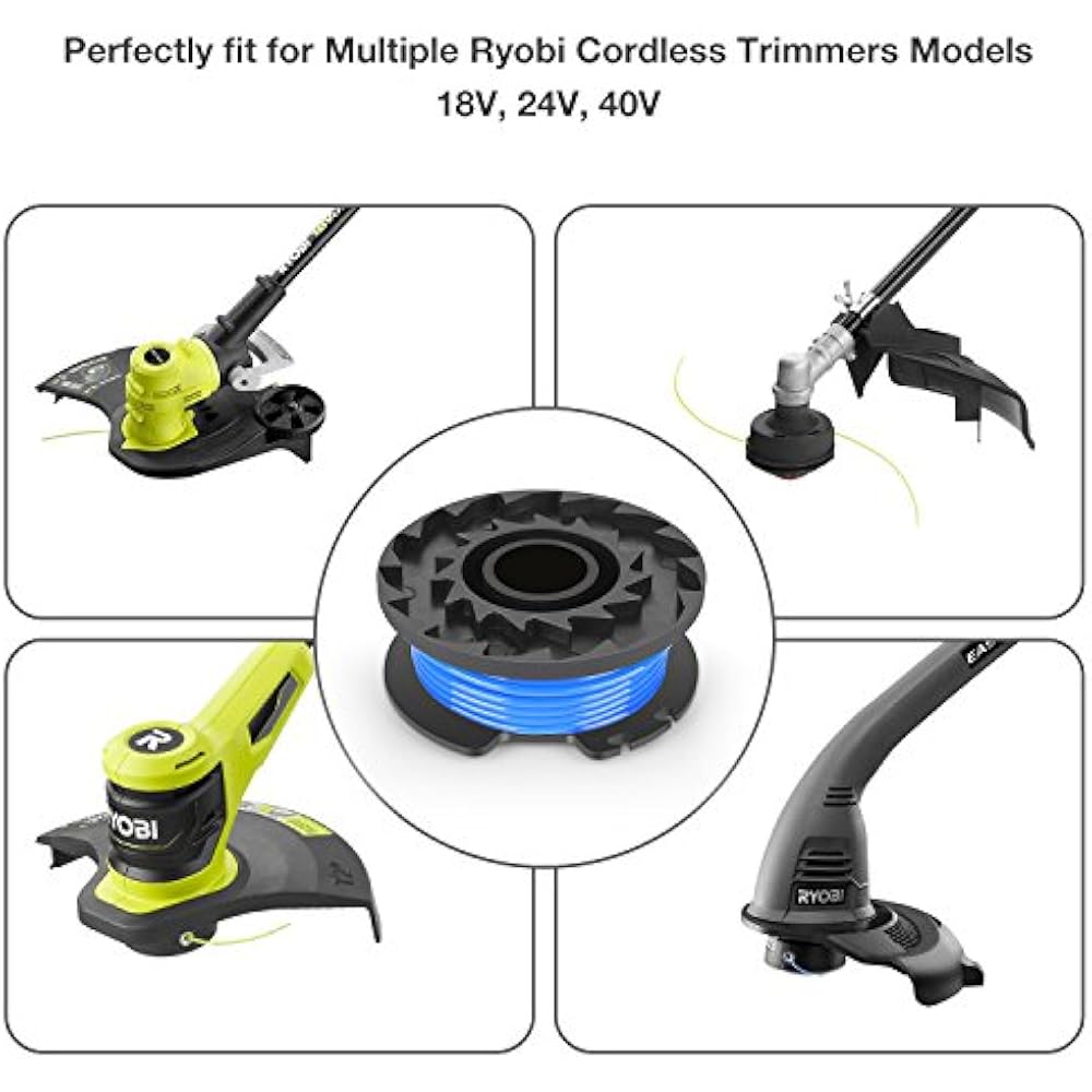 String Trimmer Line For Ryobi, 0.065" Autofeed Replacement Spools 18V