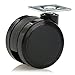 Katu BK-BB6005-23 Set of 4 Furniture Swivel Plate Caster with Brake for hardwood floors, Diameter 2 3/8