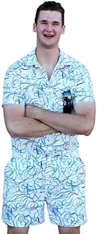 Zesties Male Romper (Small, Scribble)