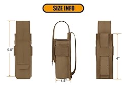 KRYDEX Flashlight Holster, Molle OC/Mace Spray