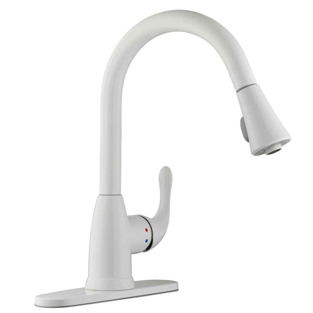 Best Delta White Kitchen Faucet
