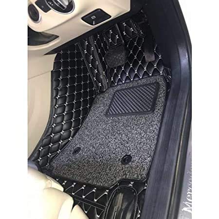 Coozo Faux Leather 7D Premium Luxury Car Mats for Hyundai Verna 2020 (Black)