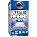 Garden of Life Multivitamin for Men - Vitamin Code Men's Raw Whole Food Vitamin Supplement with Probiotics, Vegetarian, 240 Capsules