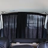 Ocamo General Application Car Rear Window Sun Shade Sunshade Blind Curtain Black cloth