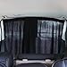 Ocamo General Application Car Rear Window Sun Shade Sunshade Blind Curtain Black cloth