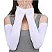 2 or 4 Pack Women Scarf Mask Satin Chiffon Gift Face Cover Filter Pocket Balaclava White