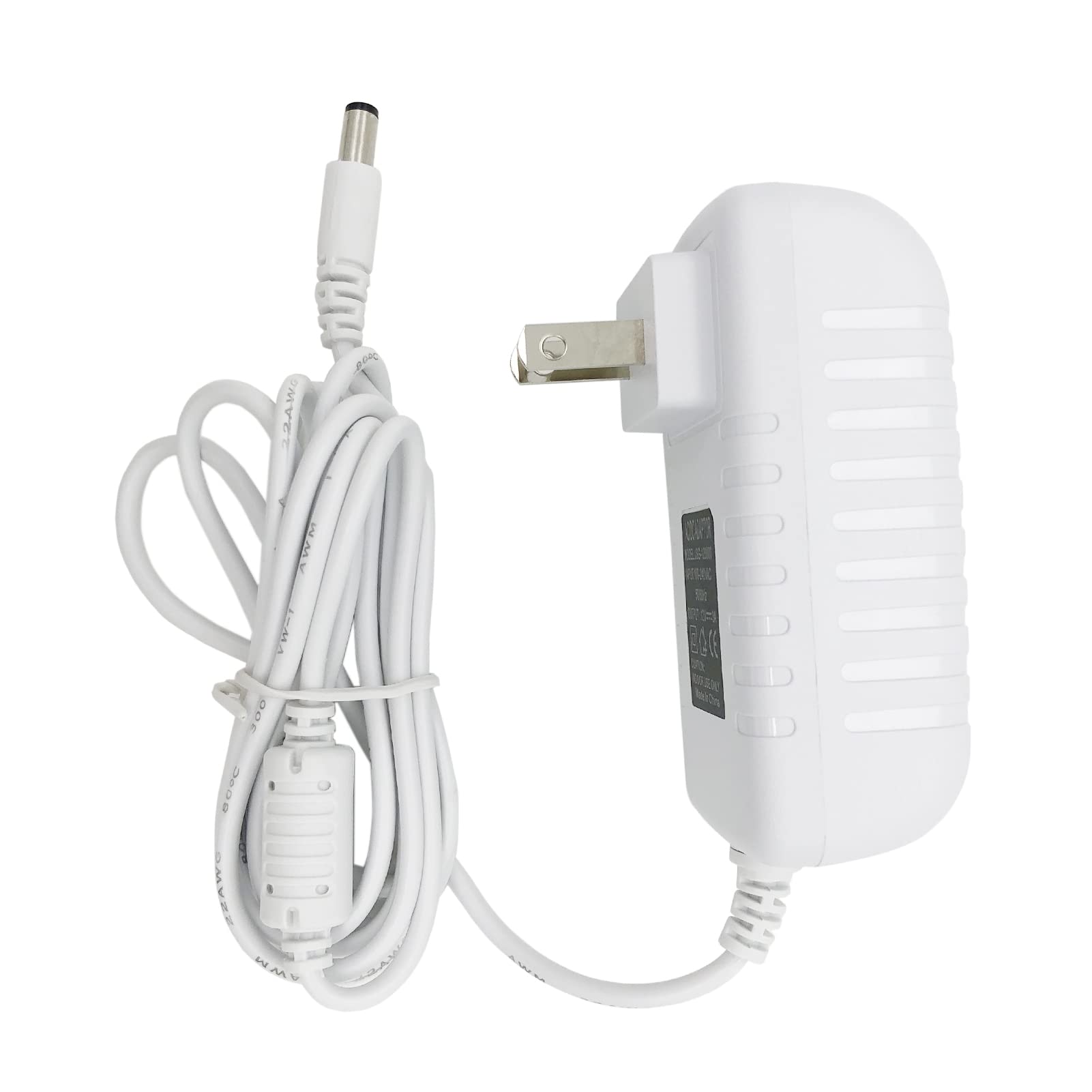 Power Cord Replacement for 4moms Mamaroo 2/4, RockaRoo Baby Swing 12V 3A AC Adapter Charger 6.6 ft Cable