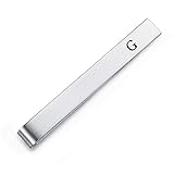 HONEY BEAR Mens Initial Alphabet Letter Tie Clip