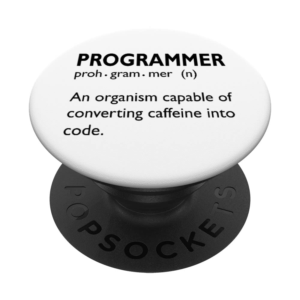 Programming Humor Convert Caffeine into Code Programmer PopSockets Swappable PopGrip