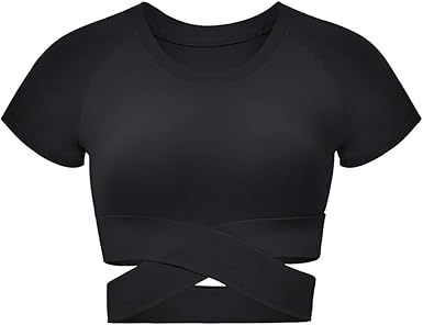 activewear wrap top