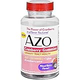 Azo Cranberry Gummies Urinary Tract Health, Mixed Berry, 40 Gummies