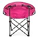 Lucky Bums Moon Camp Kids Indoor Outdoor Comfort Lightweight Durable Chair with Carrying Case, Pink, Medium