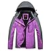 MAGCOMSEN Women's Lightweight Sportswear Hiking Water Resistant Jacket Softshell Hooded Raincoats Outerwear