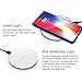 Wireless Charger, Antye Aluminum Qi Wireless Charging Pad for iPhone 8/8 Plus, iPhone X, Samsung Galaxy S8/S8 Plus,S7/S7 Edge, S6/S6 Edge, Note 8/Note 5 [Ultra Slim / LED Indicator], White