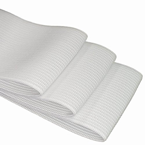 Knit Elastic 2 Inch Wide White Heavy Stretch High Elasticity Knit Elastic Band 5 Yards