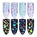 BORN PRETTY Fluorescent Glass Paper Nail Flakies Irregular Paillette Nail Art Glitter Sequins Flakes 4 Colors