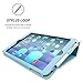 Snugg iPad 9.7 (2018/2017) & iPad Air Case, Baby Blue Leather Smart Case Cover Apple iPad Air and New iPad 2017 9.7