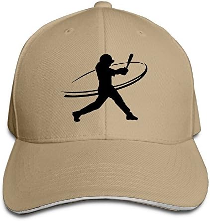 Qsjri NNNG Baseball Adjustable Cap Men and Women Cool Ice Hockey Stick Sandwich Hat