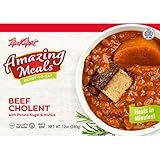 'Amazing Meals' Glatt Kosher Beef Cholent with Potato Kugel and Kishka by AMAZING MEALS
