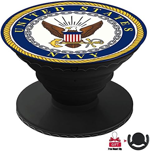 MAYUNL Cell Phone Holder, Expanding Stand Grip Mounts for iPad, Car, Cell Phone , GPS-US Navy