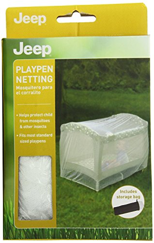 Jeep Universal Size Pack N Play Mosquito Net Tent, White