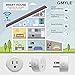 GMYLE Wifi Smart Plug Mini Outlet Socket Work with Alexa, Remote Control Your Electric Devices from Anywhere, No Hub Required, Work with Amazon Alexa Echo Dot & Google Home, White [4 Pack]