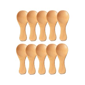 Amazon Co Jp スプーン 木のスプーン 可愛い ミニスプーン 木