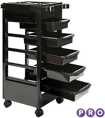 Beauty Salon Trolley Mobile Equipment Cart with Drawers Tool Storage