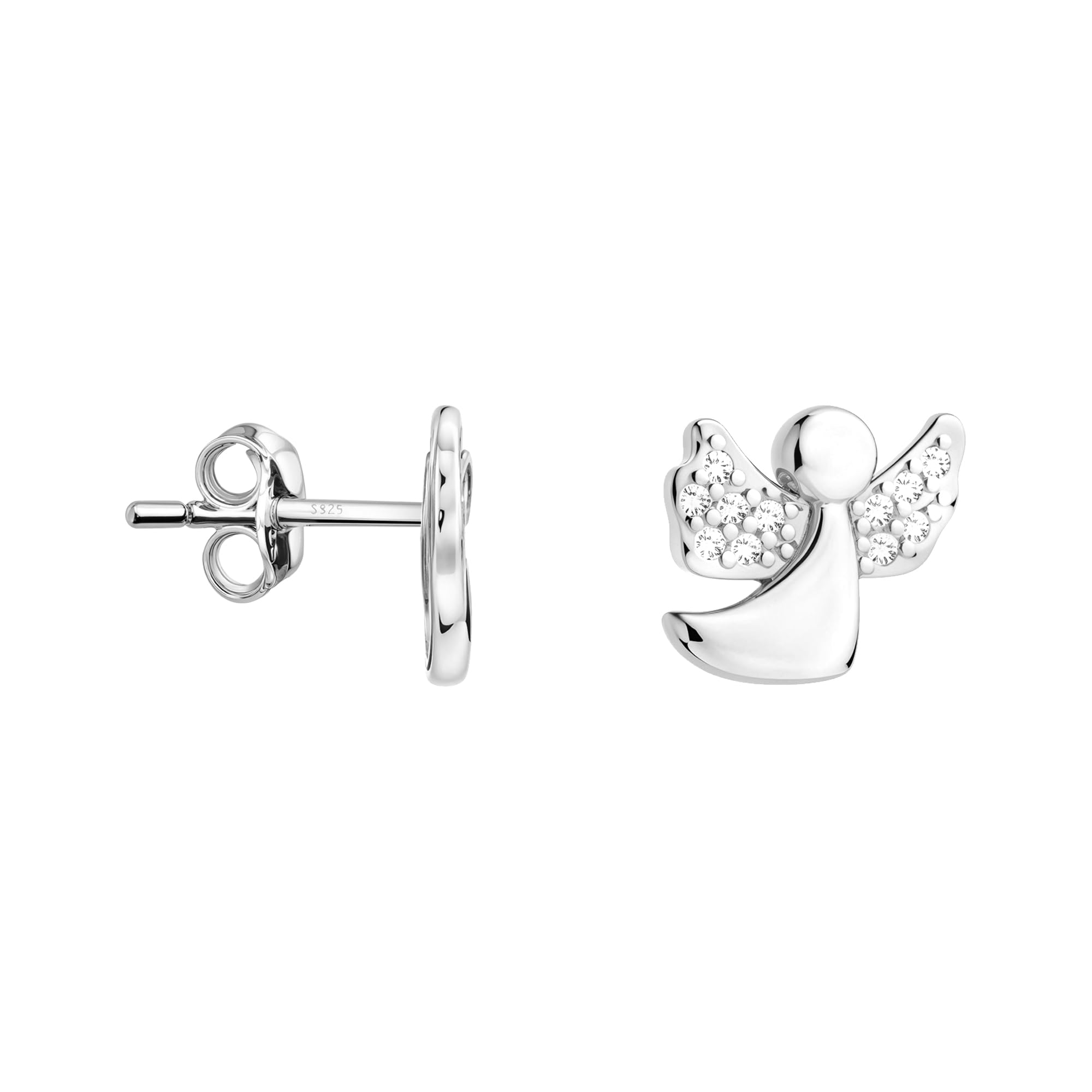 SOFIA MILANI - Women's Earrings 925 Silver - With Zirconia Stones - Angel Stud Earring - E0830