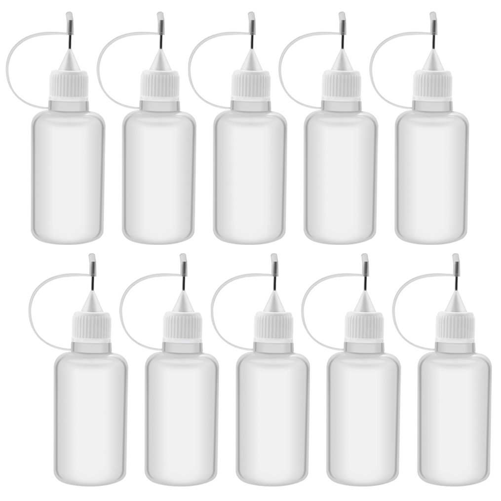Bantoye 10 Pcs Needle Tip Glue Bottle Applicator DIY Quilling Tool