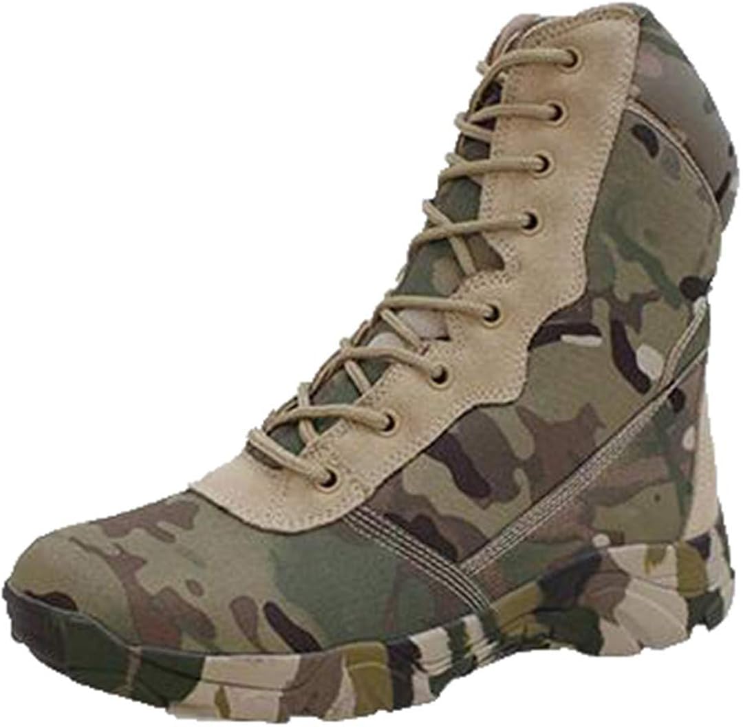 Camouflage Tube Military Tactical Desert Boots Men Outdoor Jungle