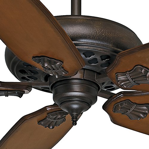 Casablanca Fan 60 inch Traditional Ceiling Fan in Brushed Cocoa with 5 Walnut Blades and Wall Control (Certified Refurbished) (Provence Crackle) - Thumbnail 2