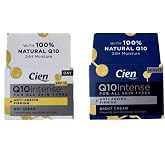 Voltafas Set of 2x50ml Q10 Intense Anti-Aging Day and Night Cream with Natural Q10, 24H Moisture, SPF 15, for All Skin Types
