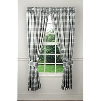 Amazon Com Ellis Curtain Bartlett Tailored Pair Curtains With