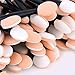 eBoot Disposable Dual Sided Eyeshadow Brush Sponge Tipped Oval Makeup Applicator, 100 Pieces (Black)