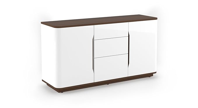 Urban Ladder Baltoro Sideboard (Glossy Finish, White)