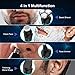 Electric Razor for Men- 4 in 1 Nose Hair Trimmer, Facial Cleansing Brush, Beard Trimmer, Mane Shape Trimmer Electric Men's Rotary Shavers Grooming Kit with Pop-up Trimmer Christmas Gifts for Men