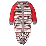 ZOEREA Unisex Newborn Baby Romper Long Sleeve Knitted Christmas Sweaters Cotton