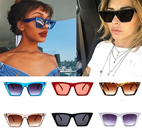Clearance Sale!OverDose Women Ins Hot Ladies Oversized Sunglasses Vintage Retro Cat Eye Sun Glasses