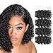 FASHION LINE Brazilian Body Wave/ Water Wave/ Deep Wave/ Funmi/ Human Hair Bundles Unprocessed Human Hair Natural Black(Deep Wave, 10