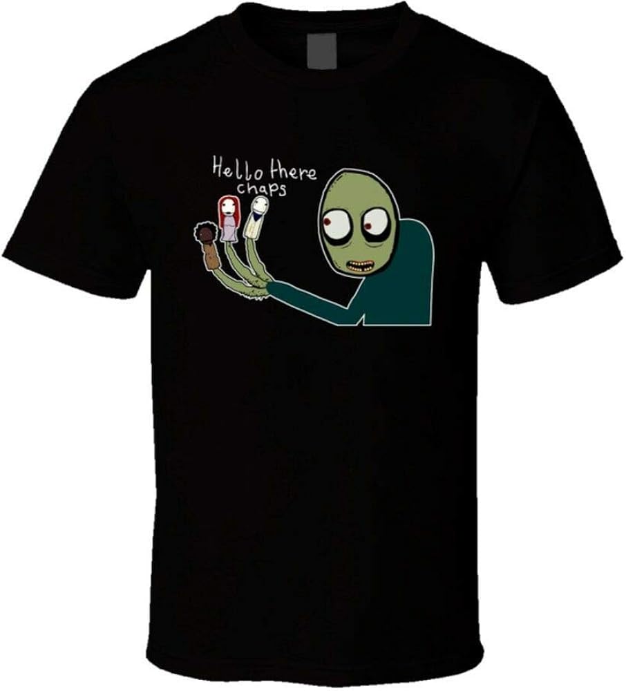 Salad Fingers Rusty Spoons T Shirt Black Amazon.co.uk Clothing