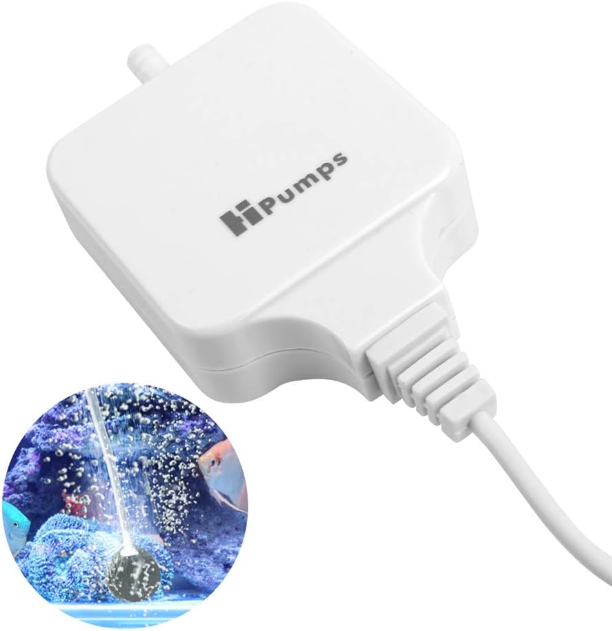 KIMZY Small Aquarium Air Pump with Quiet and Powerful Air Flow