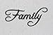 Family Word Home Decor Metal Wall Art