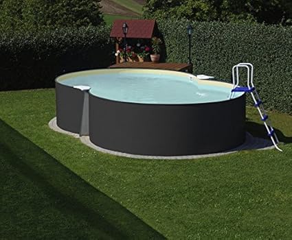 Achtformpool anthrazit