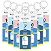 Cruise Tags, Narrow Luggage Etag Holder Zip Seal Steel Loops for Royal Caribbean and Celebrity Cruises 8 Pack