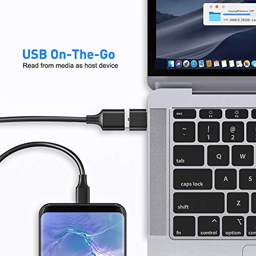 USB C to USB Adapter 2 Pack, Leizhan USB Type-C to USB 3.0 Adapter, USB C to USB A OTG Adapter Connector Compatible with Thunderbolt 3 MacBook Pro/Air 2019+,iPad Pro 2020,Samsung S8 S8+ S9,and More