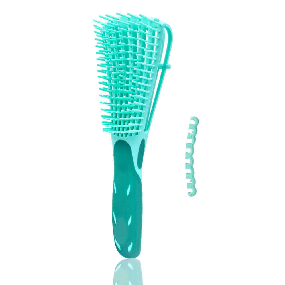Detangling Brush for Black Natural Hair Afro Textured 3a to 4c Kinkys Wavy Coily Curly Oil Thick Wet Dry Long Hair Curltastic Wonderbrush Detangler Exfoliating Your Scalp for Beautiful and Shiny Curls