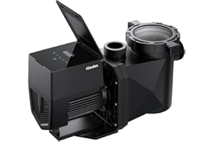 iGarden Pool Pump P11, 1.5 HP Inverter Variable Speed Pool Pump Inground, 7140 GPH, 115V/230V, Over 10 Times Energy Saving, 36 dBA Ultra-Silent, Full Touchscreen, 2" Inlet & Outlet, 5 Years Warranty